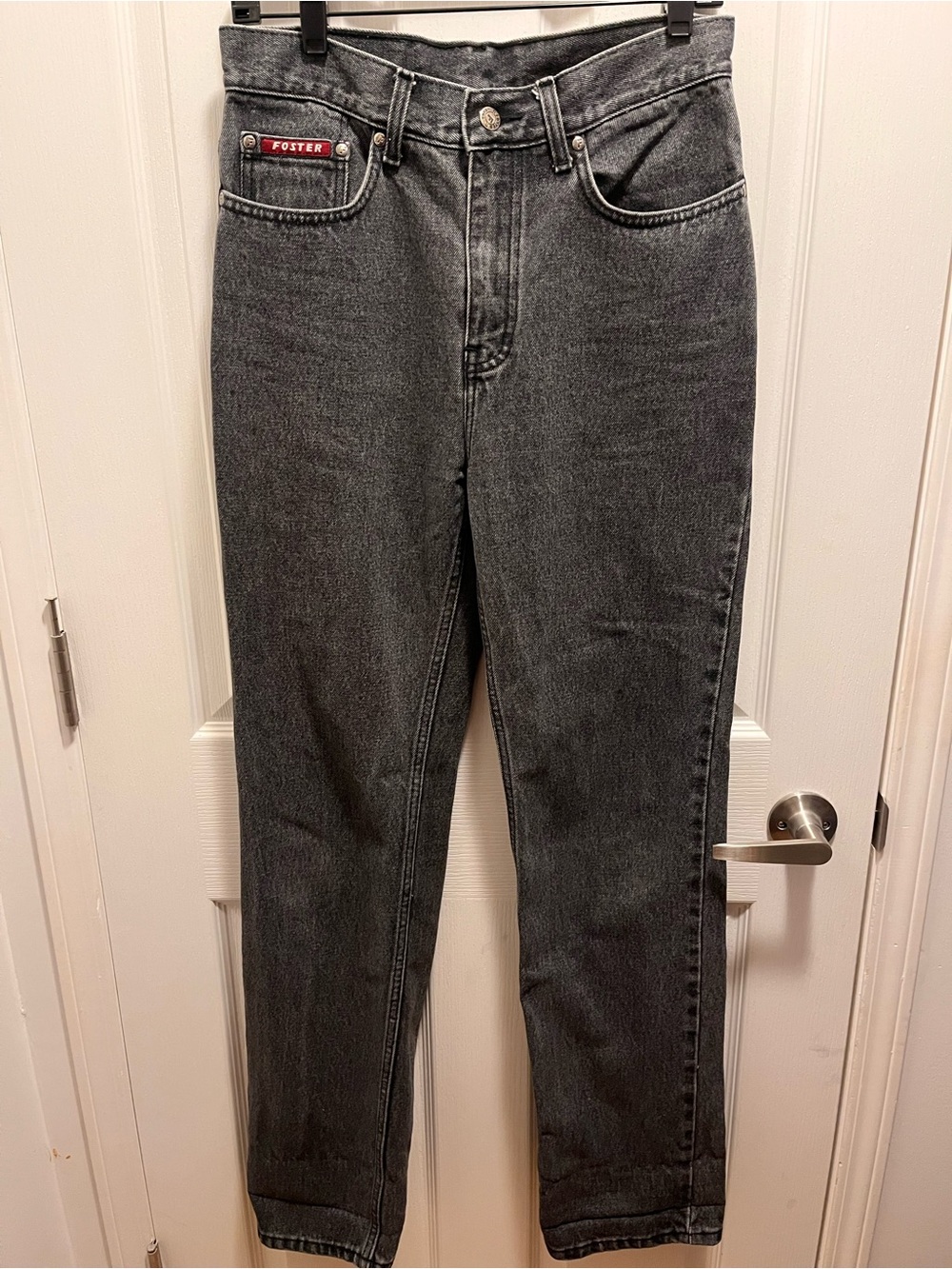 Vintage Foster Black Wash High Rise Mom Jeans 👖